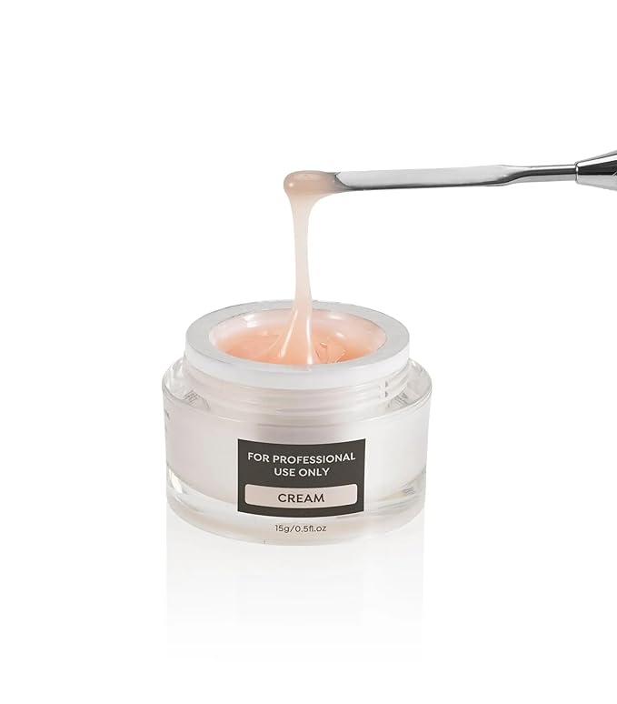 TONES Builder Gel | Strengthening - Extension - Sculpting Gel for Nail Art & Apex Building | Clear Formula - Smooth Finish (Cream) | (15g / 0.5 fl.oz)