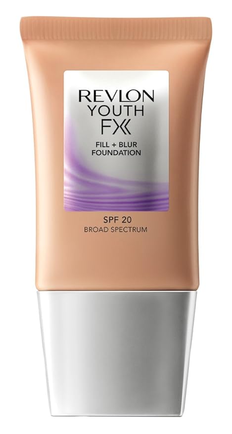 Revlon Youth Fx Fill + Blur Foundation, Natural Tan, 1 Fluid Ounce-VivaGrace Women