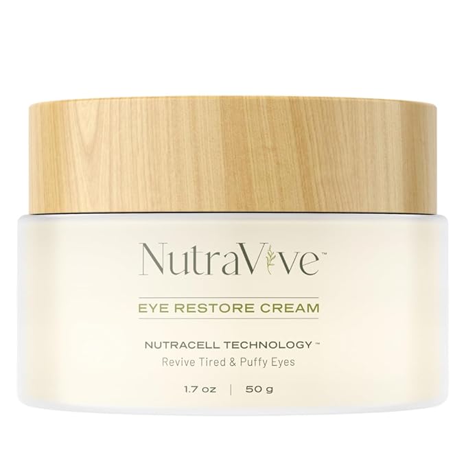 NutraVive Eye Restore Cream – Age Circle & Puffy Eyes Treatment, 1.7 Oz – Revive, Firm & Lift Tired Eyes & Reduce Fine Lines & Wrinkles – Anti-Aging Under Eye Collagen Boosting Cream.-VivaGrace Women