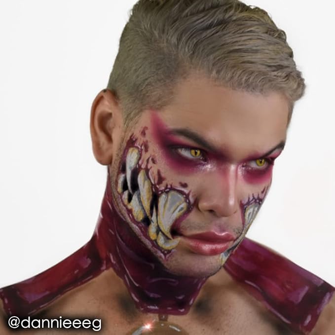 Mehron Makeup Paradise Makeup AQ Refill Size | Stage & Screen, Face & Body Painting, Beauty, Cosplay, and Halloween | Water Activated Face Paint, Body Paint, Cosplay Makeup .25 oz (7 ml) (Porto)-VivaGrace Women