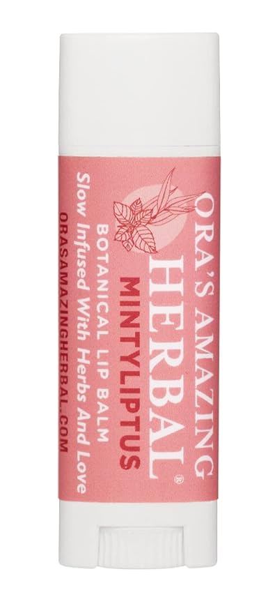Natural Lip Balm, Herbal Infused, Mintyliptus Peppermint Eucalyptus, Calendula Lip Balm, Ora's Amazing Herbal-VivaGrace Women
