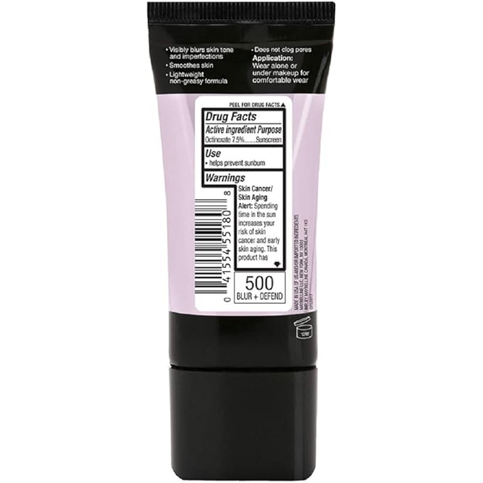 Maybelline New York Facestudio Master Prime Primer Makeup, Blur+ Defend, 1 fl. oz.-VivaGrace Women