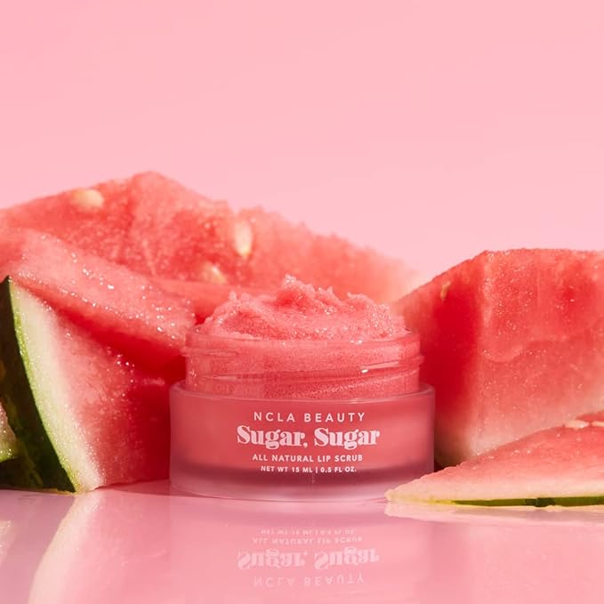 NCLA - Natural Sugar, Sugar Lip Scrub | Vegan, Cruelty-Free, Clean Skincare (Watermelon)-VivaGrace Women