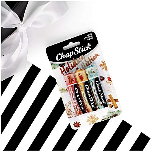 Chapstick Holiday Collection 2017, Pack of 3, Holiday Cinnamon, Caramel Creme & Holiday Cocoa, 0.15 Oz Ea-VivaGrace Women