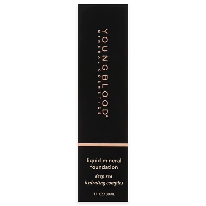 Youngblood Liquid Mineral Foundation, Sun Kissed | Lightweight, Dewy Full Coverage Makeup for Dry Skin | Poreless, Flawless Tinted Glow | Vegan, Cruelty Free, Gluten-Free-VivaGrace Women
