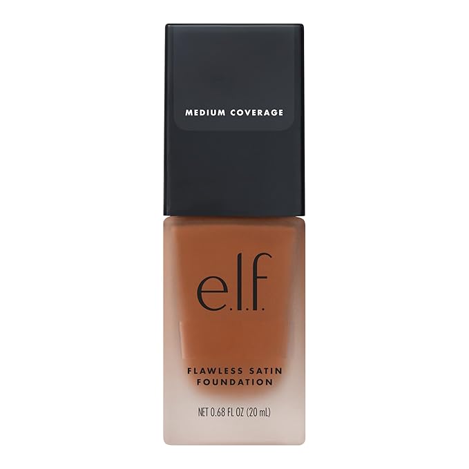 e.l.f. Flawless Finish Foundation, Lightweight & Medium Coverage, Semi-Matte Finish, Coco, 0.68 Fl Oz (20mL)-VivaGrace Women