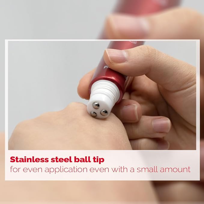 PS.PRETTYSKIN Roll On Eye Cream 30ml/1.01fl.oz. with Vitamin A and Stainless Steel ball Tip for Wrinkle Eraser and Elasticity (Retinol x 2CT)-VivaGrace Women