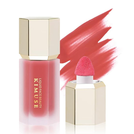 KIMUSE Soft Cream Blush Makeup, Liquid Blush for Cheeks, Weightless, Long-Wearing, Smudge Proof, Natural-Looking, Dewy Finish-VivaGrace Women