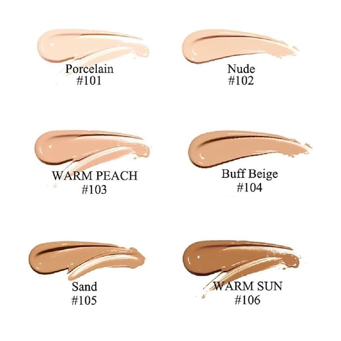 2 Pack PHOERA Foundation,Matte Oil Control Concealer Foundation Cream,PHOERA Long Lasting Waterproof Matte Liquid Foundation for Women Girls (102 Nude+104 Buff Beige)-VivaGrace Women