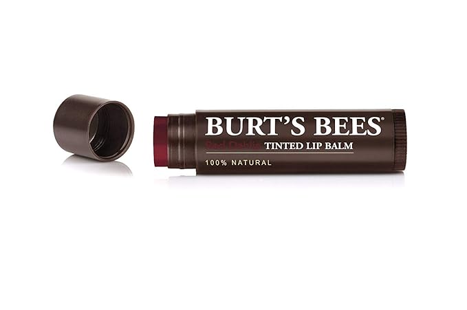 Burts Bees 100% Natural Tinted Lip Balm, Red Dahlia with Shea Butter & Botanical Waxes, 8 Tubes-VivaGrace Women