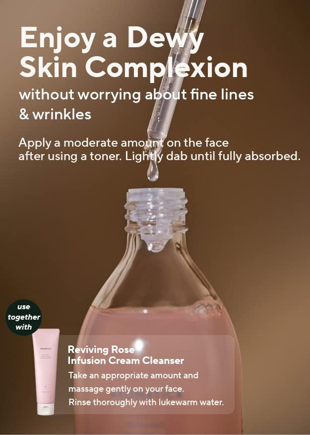 AROMATICA Reviving Rose Infusion Serum 3.38oz / 100ml, Vegan, Rejuvenating Hydration Serum, Vitality Serum for dry skin | with Damask Rose Water and Rose Oil-VivaGrace Women