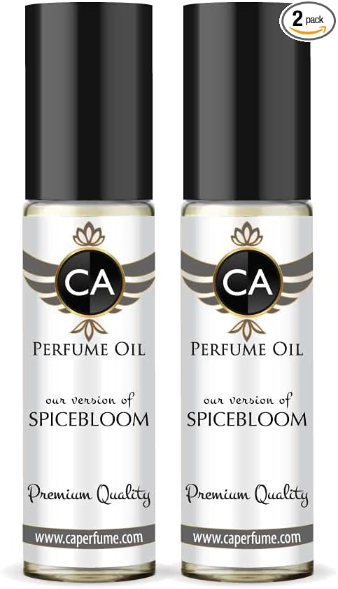 CA Perfume Impression of Victor & R. Spicebloom For Men Replica Fragrance Body Oil Dupes Alcohol-Free Essential Aromatherapy Sample Travel Size Concentrated Long Lasting Attar Roll-On 0.3 Fl Oz-X2-VivaGrace Women