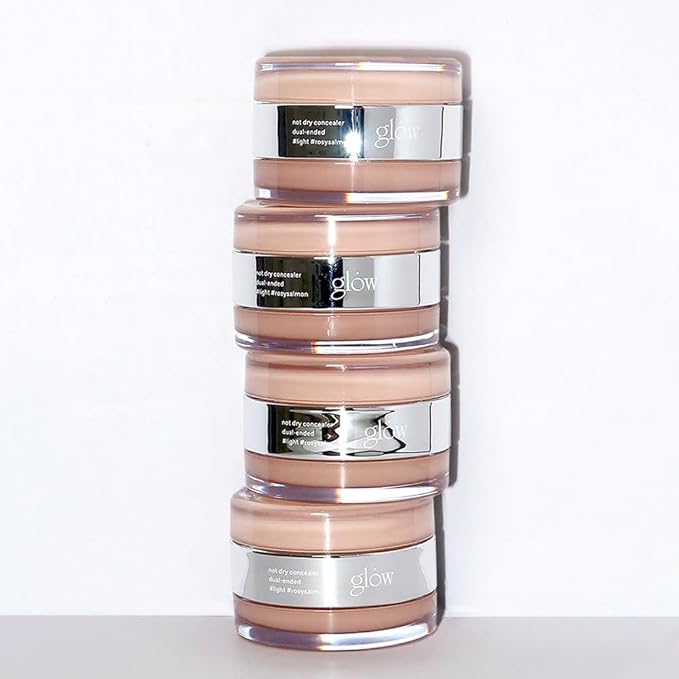 not dry concealer #light #rosysalmon : Vegan-Free, hypoallergenic, premium dual-ended concealer, expertly crafted to flawlessly cover blemishes and dark circles, 0.4 Oz-VivaGrace Women