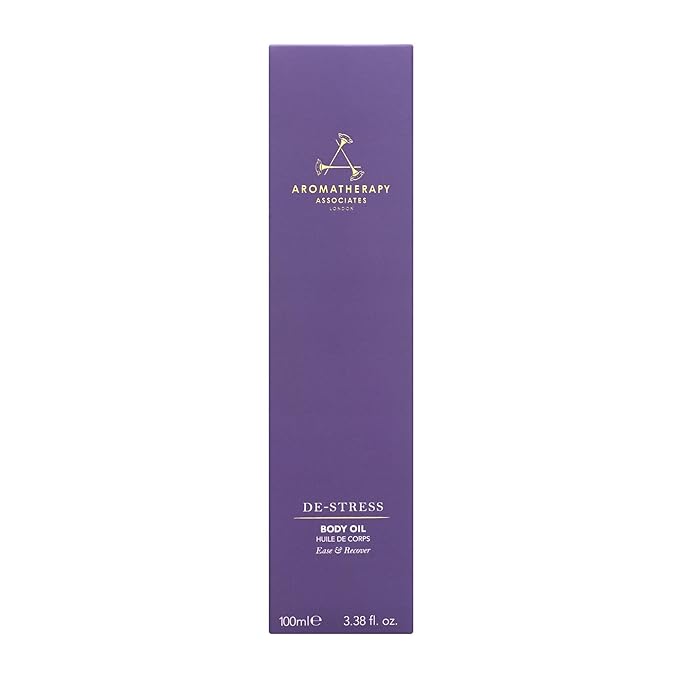 Aromatherapy Associates De-Stress Body Oil Made with Ginger and Rosemary Essential Oils and Arnica Flower Extract (3.4 fl oz)-VivaGrace Women