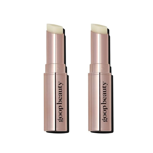 goop Beauty Lip Balm Pack of 2 | Moisturizing Lip Balm for Chapped, Cracked, & Dry Lips | Coconut Oil & Shea Butter | 0.16 oz Each-VivaGrace Women