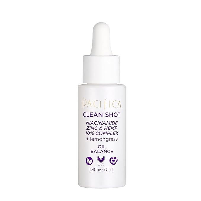 Pacifica Clean Shot Niacinamide Zinc and Hemp 10 Percent Complex Unisex 0.8 oz-VivaGrace Women