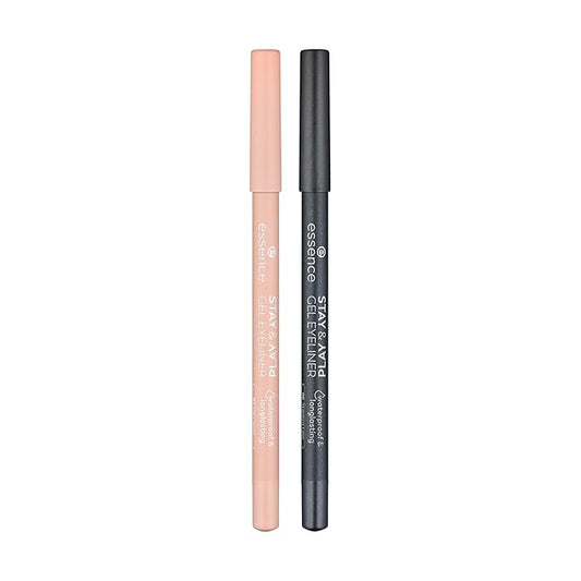 essence | Stay & Play Gel Eyeliners 03 Silky Nude & 08 Stardust Love Bundle | Vegan & Cruelty Free