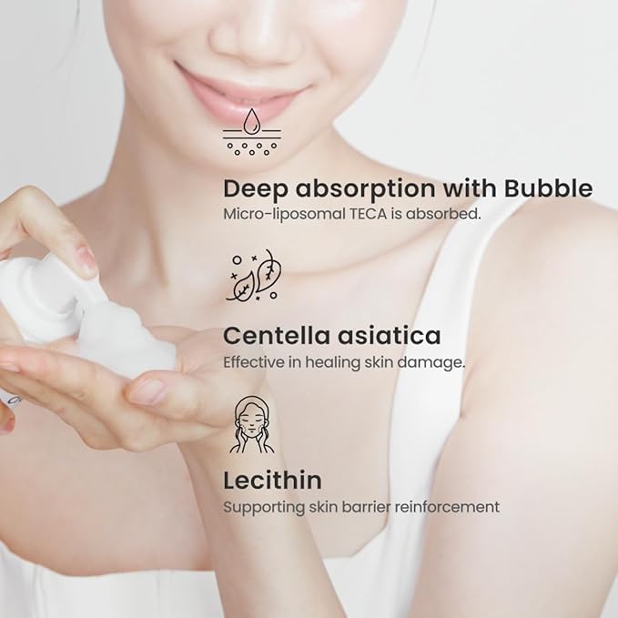 Liposome Waterful Bubble Toner, Hydrating Foam Toner for Sensitive Skin with Centella Asiatica TECA, Korean Skincare for Trouble Care (5.07 fl. oz, 150ml)