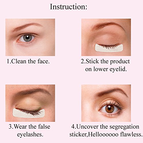 Eyelash Pads Eyelash Shield Effect Under Eye Patches Eye Gel Patches Disposable Eye Protector Shield Pad for Eyelash Extension Grafting Eyelashes Pads Eye Shield Makeup Shield-VivaGrace Women