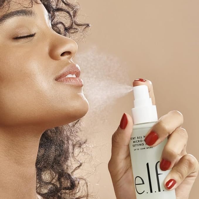 e.l.f. Stay All Night Micro-Fine Setting Mist, Hydrating & Refreshing Makeup Setting Spray For 16HR Wear-time, Vegan & Cruelty-Free, 2.7 Fl Oz-VivaGrace Women