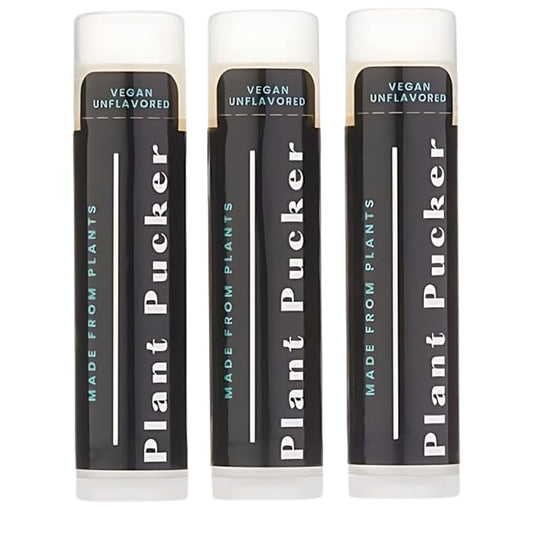 Vegan Lip Balm (3-Pack) (Unflavored)-VivaGrace Women