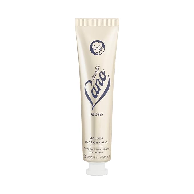 Lanolips Golden Dry Skin Salve - Lanolin Ointment with Vitamin E & Manuka Honey - Relief for Extremely Dry Skin - Healing Salve for Dry Hands, Cracked Lips, Skin Patches - Dermatologist Tested (25g)-VivaGrace Women
