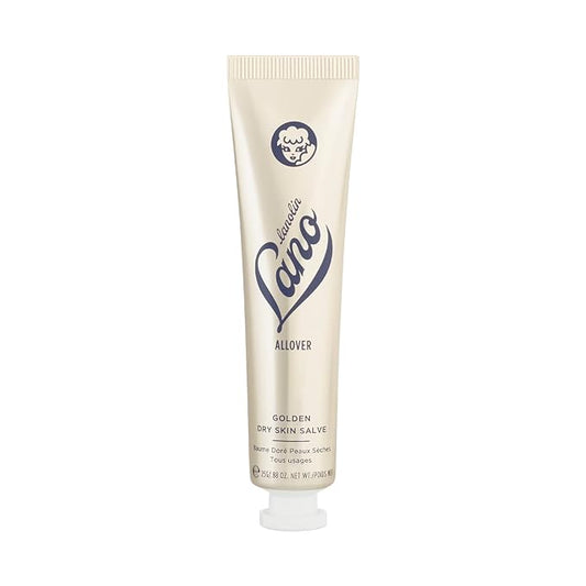 Lanolips Golden Dry Skin Salve - Lanolin Ointment with Vitamin E & Manuka Honey - Relief for Extremely Dry Skin - Healing Salve for Dry Hands, Cracked Lips, Skin Patches - Dermatologist Tested (25g)-VivaGrace Women
