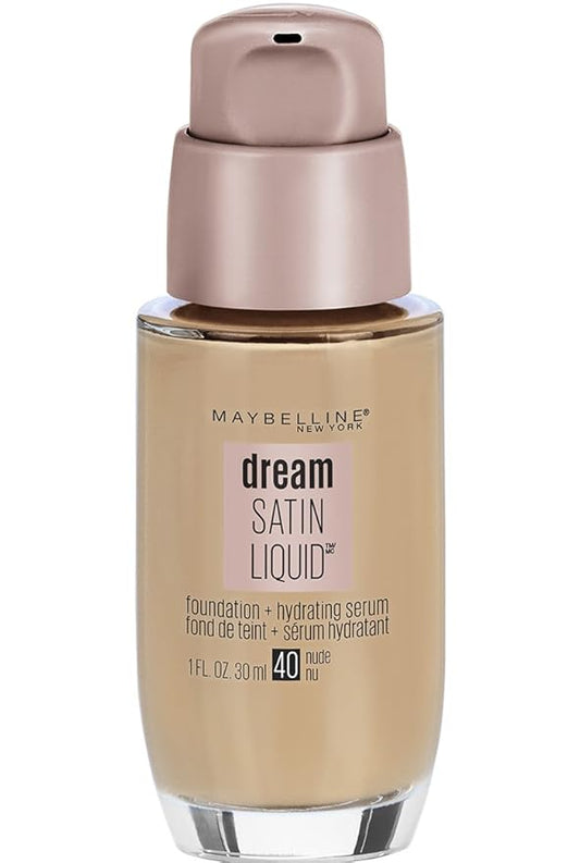 Maybelline New York Dream Satin Liquid Foundation (Dream Liquid Mousse Foundation), Nude, 1 fl. oz.-VivaGrace Women