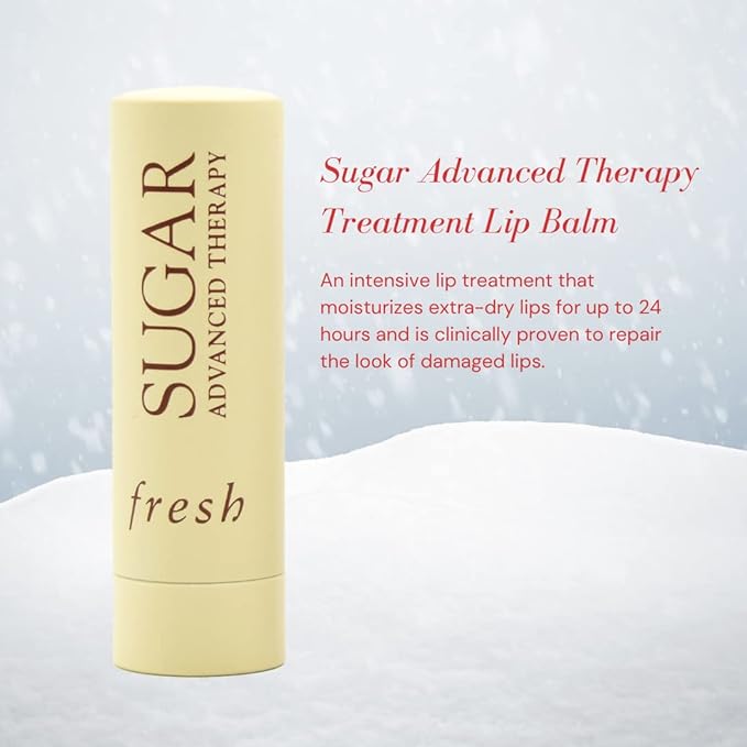 Fresh Color & Care Sugar Lip Set: Sugar Mint Rush Freshening, Rose Tinted Lip Treatment, and Advanced Therapy-VivaGrace Women