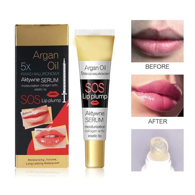 GL-Turelifes Lip Plumper Lip Gloss, Lip Maximizer Plumper Lip Extreme Volume, Heathly Enhancer Hydrated Lips, Moisturize, Refine Dryness Wrinkles Enhances Plump Gloss-VivaGrace Women