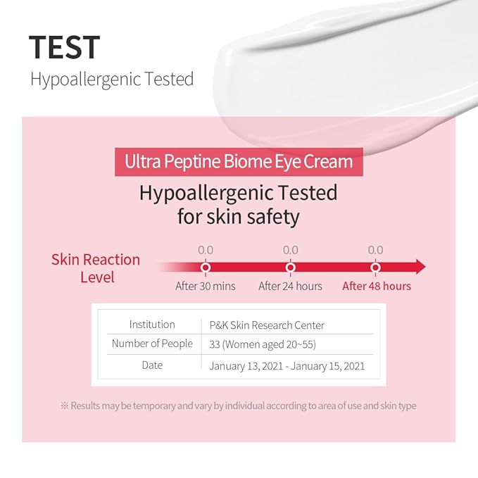 Ultra Peptine Biome Eye Cream 30ml, Wrinkles, Anti Aging, Dark Circles, Peptine Biome 72%, Hydrating Eye Cream-VivaGrace Women