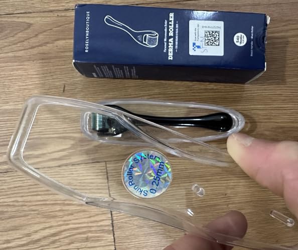 ROSELYNBOUTIQUE Derma Roller for Hair Beard Facial Skin Face Body Scalp 540 Titanium Microneedle for Men Women 0.25mm Cosmetic Beauty Instrument-VivaGrace Women