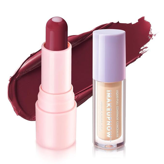 tinted lip balm, Conditioning & Nourishing Lip Balm, Matching concealer to cover lip lines and enhance color development- WINDSOR WINE-VivaGrace Women