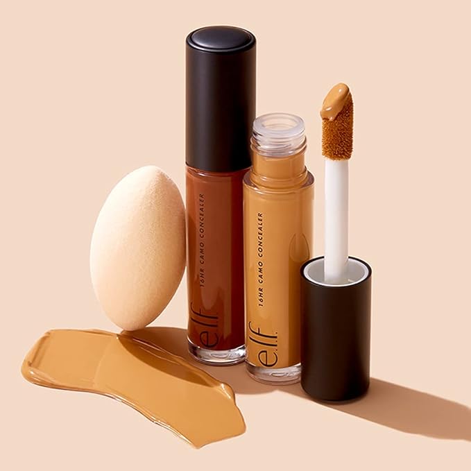e.l.f. 16HR Camo Concealer, Full Coverage & Highly Pigmented, Matte Finish, Tan Neutral, 0.203 Fl Oz (6mL)-VivaGrace Women