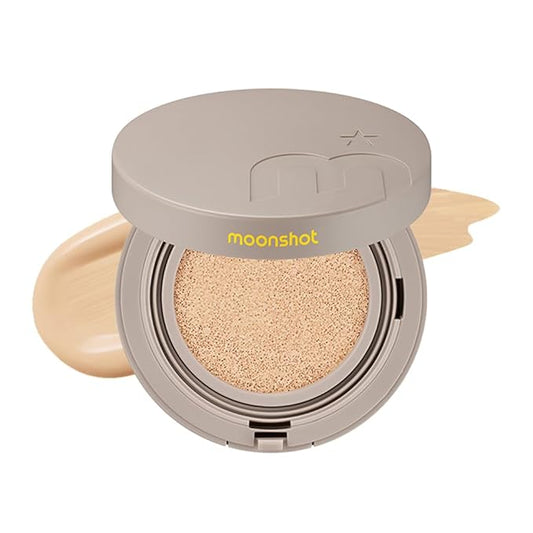 MOONSHOT KOREA Conscious Fit Cushion Foundation Medium Coverage, Long-Lasting & Buildable Foundation For A Smooth, Satin Finish, Vegan & Cruelty-Free,k-beauty (21N Cosmic Vanilla)-VivaGrace Women