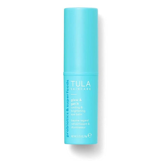 TULA Skin Care Eye Balm Glow & Get It - Dark Circle Treatment, Instantly Hydrate and Brighten Undereye Area, Portable and Perfect to Use On-the-go, 0.35 oz.-VivaGrace Women