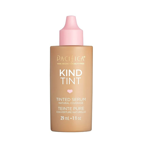 Pacifica Beauty Kind Tint Tinted Serum, Skincare, Vegan Collagen, Hyaluronic Acid, Vitamin C, Niacinamide, Caffeine, Hydrating, Lightweight Foundation, Natural Dewy Skin, Shade 15, 1 fl oz (1 Count)-VivaGrace Women