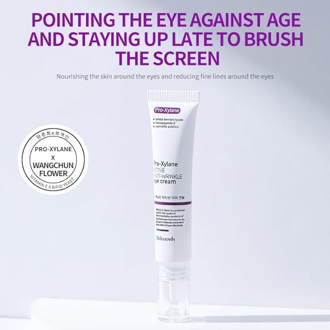Korea Active Anti-Wrinkle Eye Cream 20g / Anti-Aging, Fade Fine Lines, Remove Dark Circles, Moisturizing and Repair Eye Skin, Prevent New Wrinkles, Rejuvenate and Tighten Delicate Eye Area-VivaGrace Women