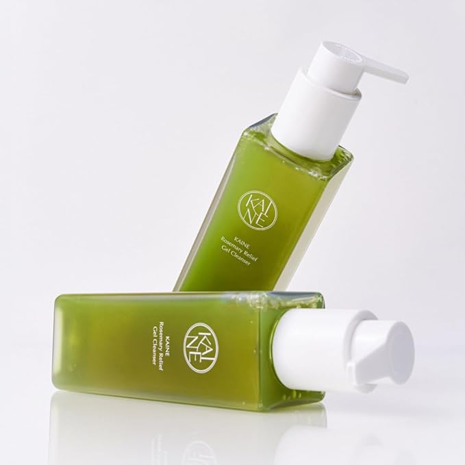 KAINE Rosemary Relief Gel Cleanser | Pore Care with Rosemary Extract, BHA and Triple Hyaluronic Acid for Deep Hydration and Soothing for All Skin Type, Korean Skincare 5.07 fl oz/150ml