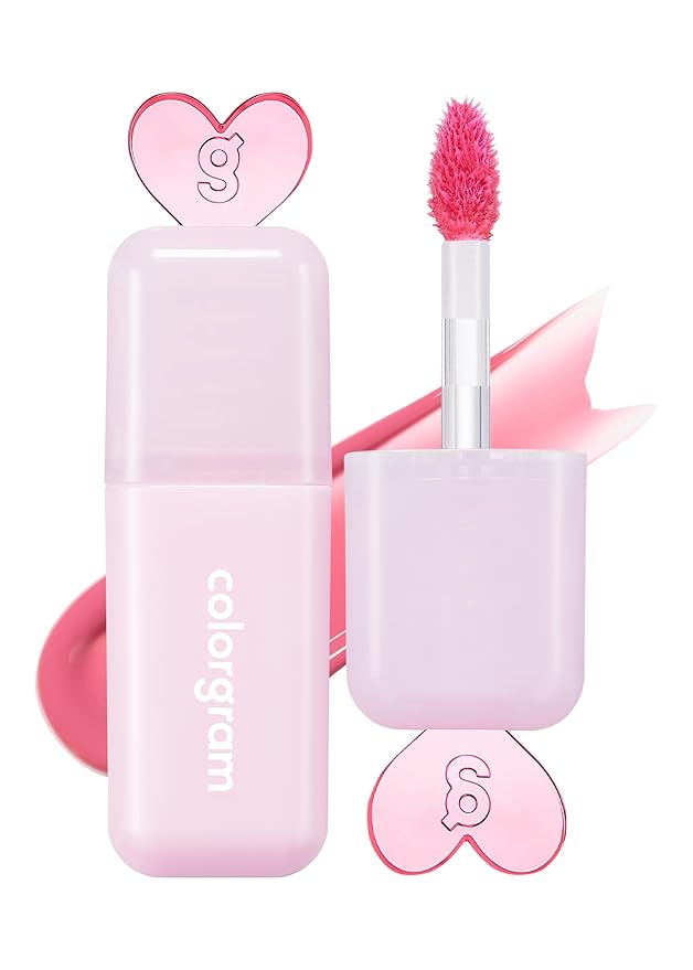 COLORGRAM Juicy Drop Tint 01 Berry Amazing | Juicy Lip Gloss, Glowing Lip Stain with Fruity Colors, Buildable & Blendable, Highly Pigmented-VivaGrace Women