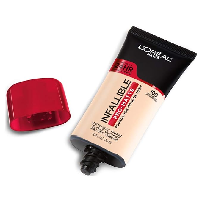 L'Oreal Paris Cosmetics Makeup Infallible Pro-Matte Liquid Longwear Foundation, True Alabaster, 1 fl oz.-VivaGrace Women