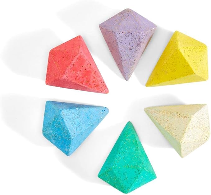 Two's Company 43944 Diamond Chalk with Glitter in Gift Box, Set of 6-VivaGrace Women