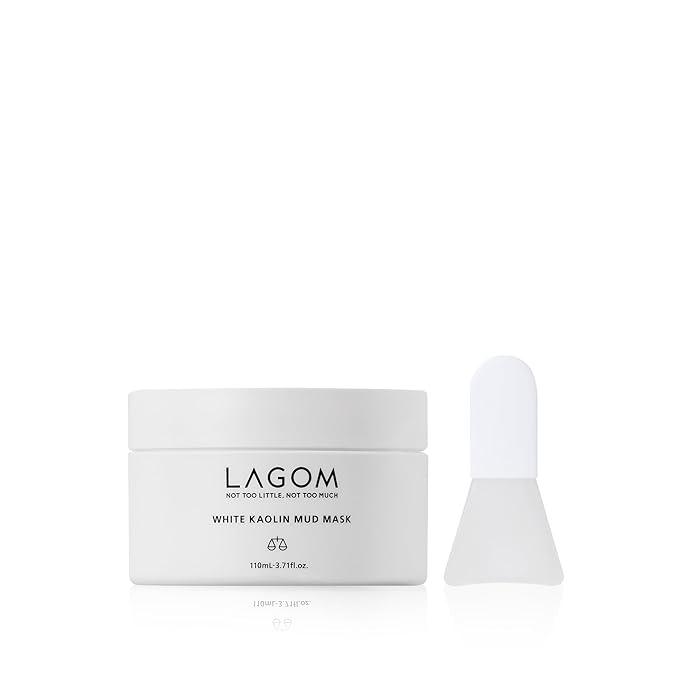 LAGOM White Kaolin Mud Mask for Blackhead Care, Purifying Pore, Dermatologically Tested, for Makeup Boosting 3.3 Fl Oz-VivaGrace Women