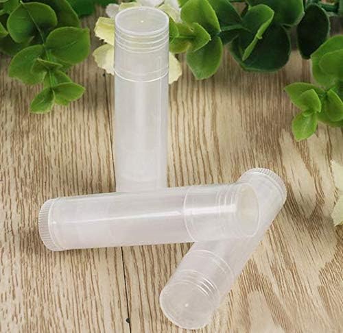 12 Pieces Clear Plastic Empty Lip Balm Tubes Containers DIY Lip Balm Lip Gloss Tube Pipe Bottle-VivaGrace Women