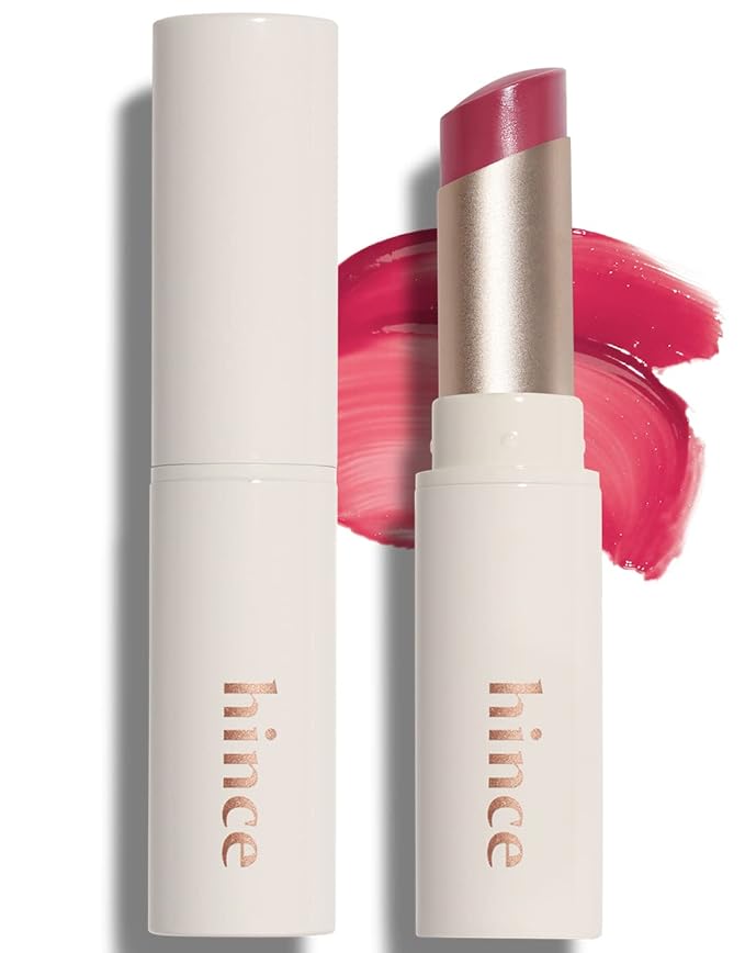 HINCE Mood Enhancer Lip Glow, Moisturizing Lip Balm with Shea Butter & Sweet Almond, Non-Sticky and Long-lasting Tinted Lip Tint with Buttery Balm Texture for Neutral Color 0.2oz. (1, LET ME DEW, 06)-VivaGrace Women