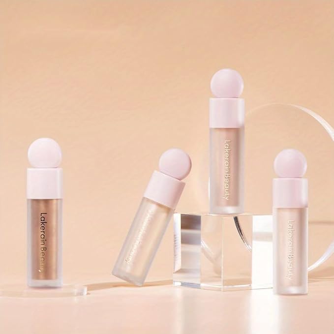 GECOMO Liquid Contour Beauty Wand Face Highlighter Bronzer Makeup Stick, Dewy Finish, Moisturizing Silky Smooth Texture 0.25 Oz/ 7.5ml - 02 STARLIGHT-VivaGrace Women