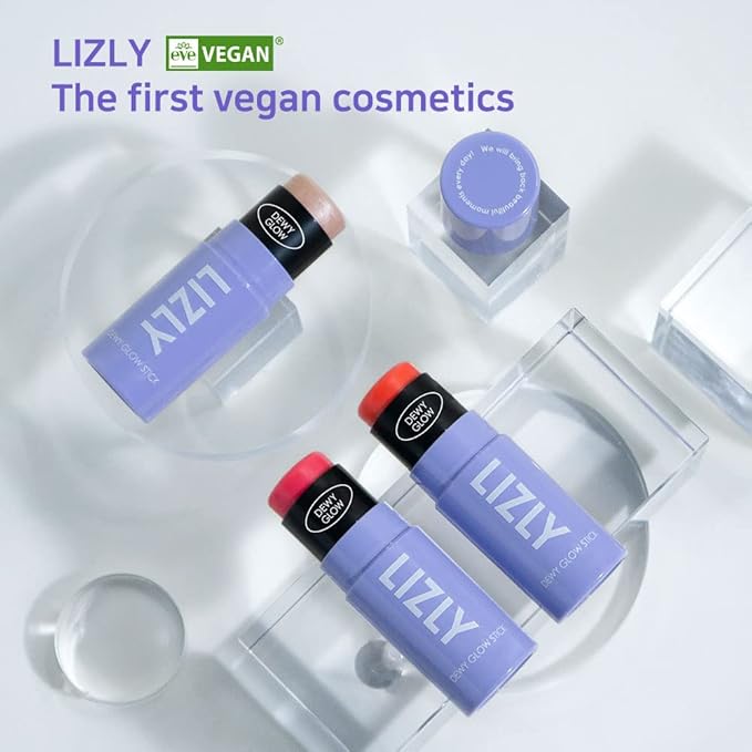 Vegan Blush Stick Multi Balm Cheek Stick Korean Make Up Dewy Glow Balm Stick sonrojo (03 Luminous)-VivaGrace Women