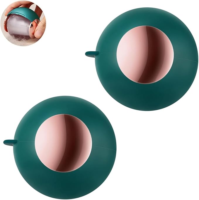Washable Reusable Gel Lint Roller for Pet Hair, Tecogue Portable Dog Cat Pet Hair Remover for Clothes, Laundries, Sticky Cleaner, Dust Fuzz Fur for Travel Household (Green-2pcs)-VivaGrace Women