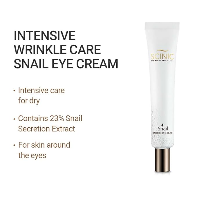 SCINIC Snail Matrix Eye Cream All Skin Types Women Hypoallergenic Moist (30ml)-VivaGrace Women