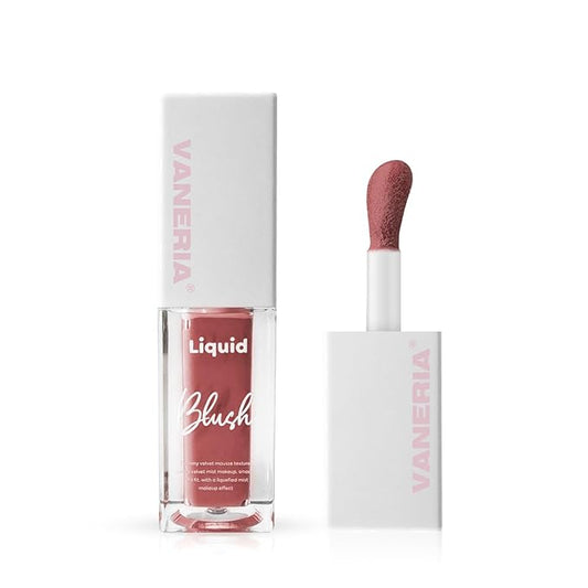 VANERIA Liquid Blush for Cheeks,Long lasting High Pigment Creme Blush,Multi-Use Makeup Blush Stick for Cheeks Lips Eyes,Natural Look Makeup Face Blushes.#1 (5g/0.17oz)-VivaGrace Women